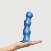 Dildo kulki analne na przyssawce orgazm niebieski 16,5 cm
